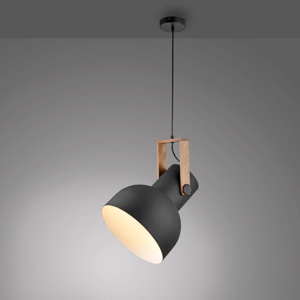 Pendant lamp Cup 2.0 1-light black Just Light 4043689000714
