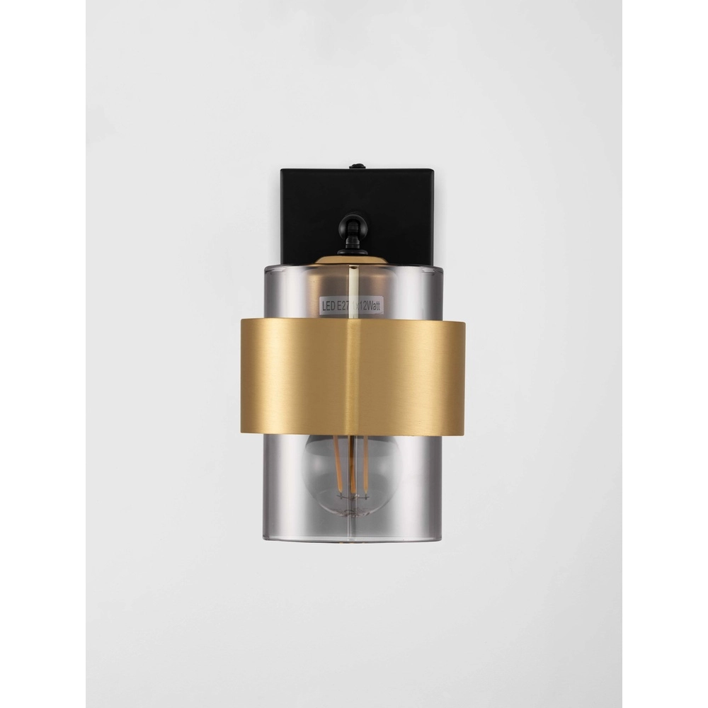 Wall lamp Sianna black with gold Lyora 5212017452627