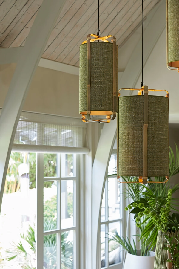 Green pendant lamp Sendai Ø 37cm