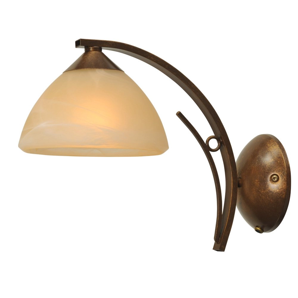 Wall lamp Bolzano 17cm bronze brown