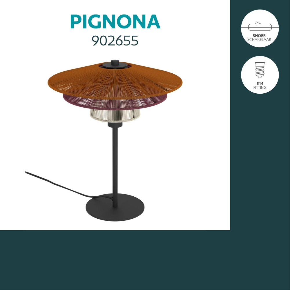 Wire lamp Pignona Table colored Eglo 9008606391165
