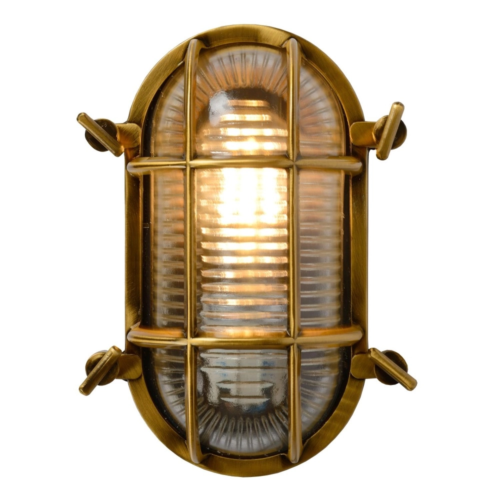 Bullseye Wall Lamp Dudley IP54 gold Lucide 5411212114884