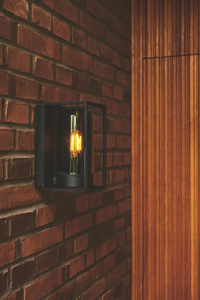 Black outdoor lamp Griffin with smoke window Nordlux 5704924010781
