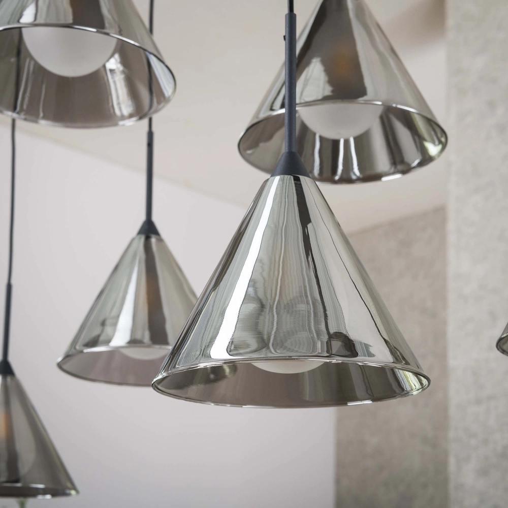 9-light pendant lamp Conic for dining table Lyora 8716803512023