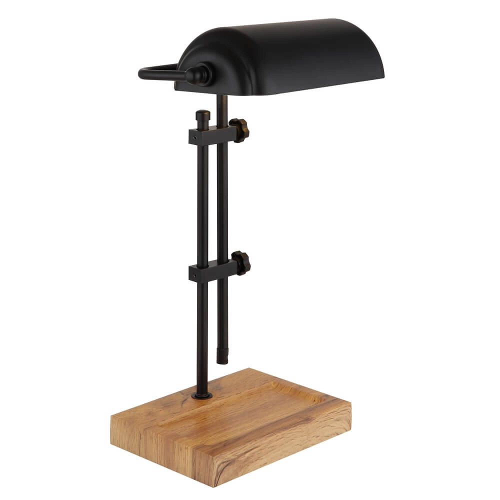 Desk lamp Marid wood with black Globo 9007371474103