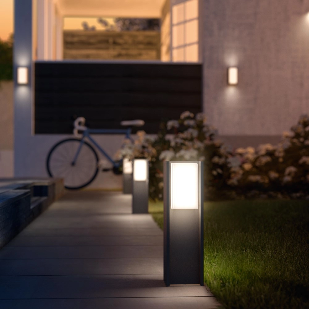 Pedestal outdoor lamp Hue Turaco 40cm anthracite Philips 8718696154472