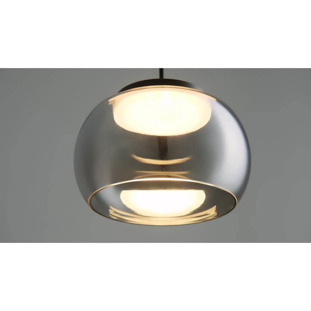 Design pendant lamp Bounto with smoke glass Lyora 4255805301159