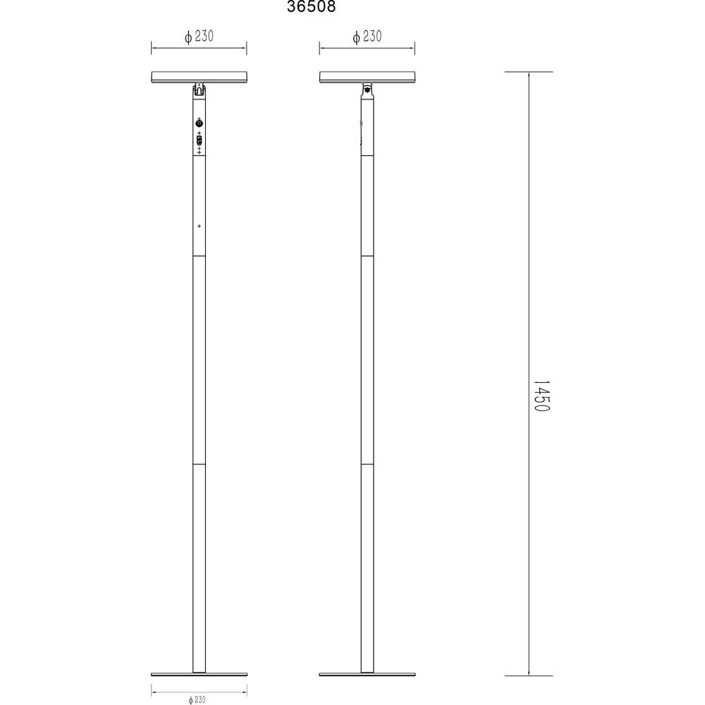 Floor lamp Dynaro Black Globo 9007371516520