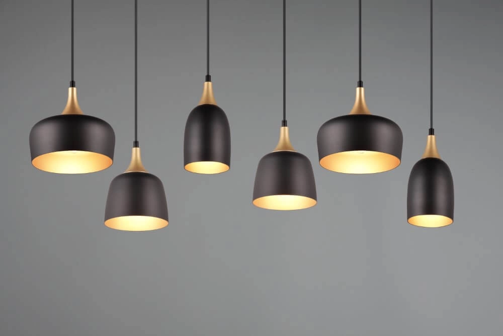 Design hanging lamp Chiraz black 6-light Trio 4017807566864