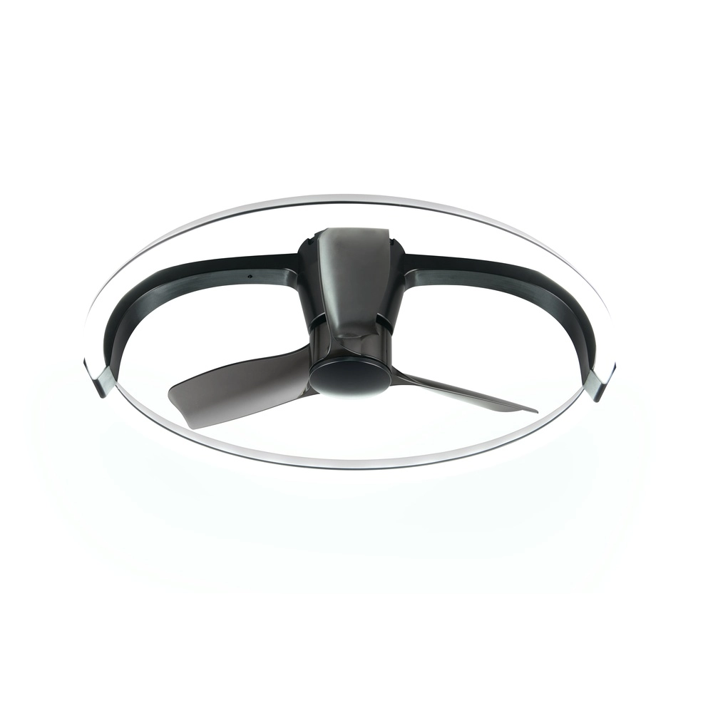 Smarthome fan Stockholm black Ø 73,5 Tuya Trio 4017807693133