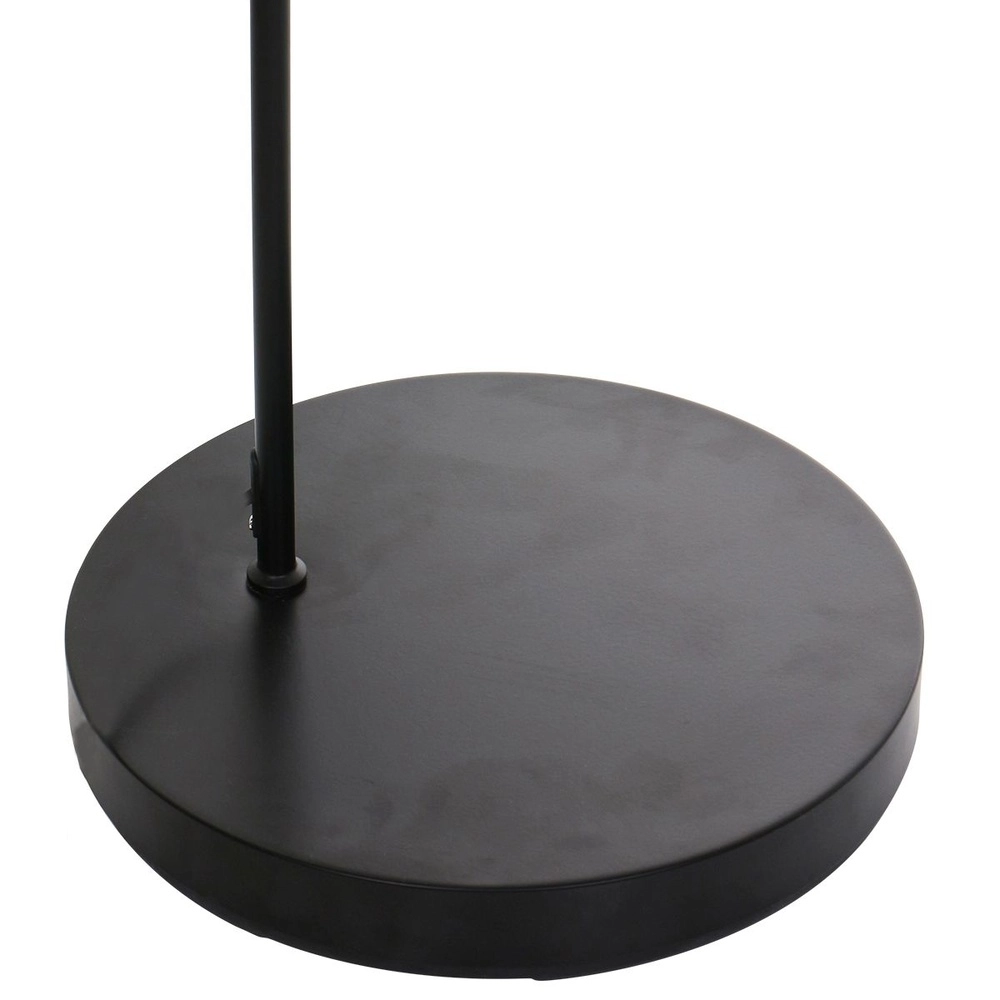 Arc lamp solva with black and rattan shade Ø 60cm Steinhauer 8712746182606