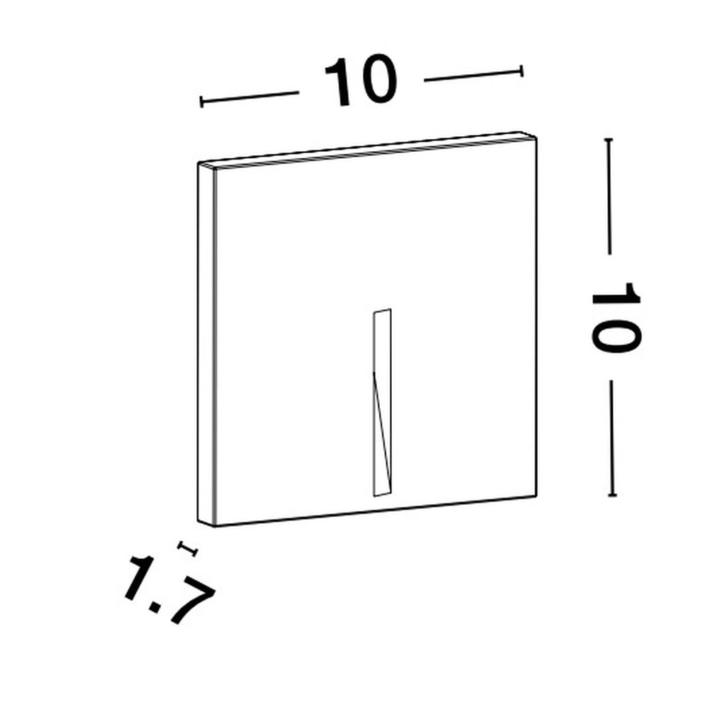 Recessed light Finlo grey rectangle Lyora 5212017430908