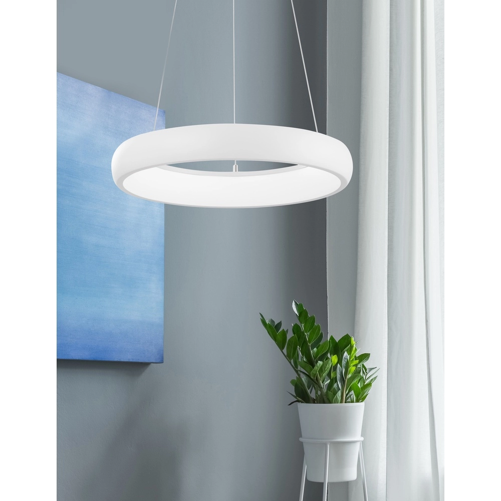 Design pendant lamp Albi white Ø 41cm Lyora 5212017419477