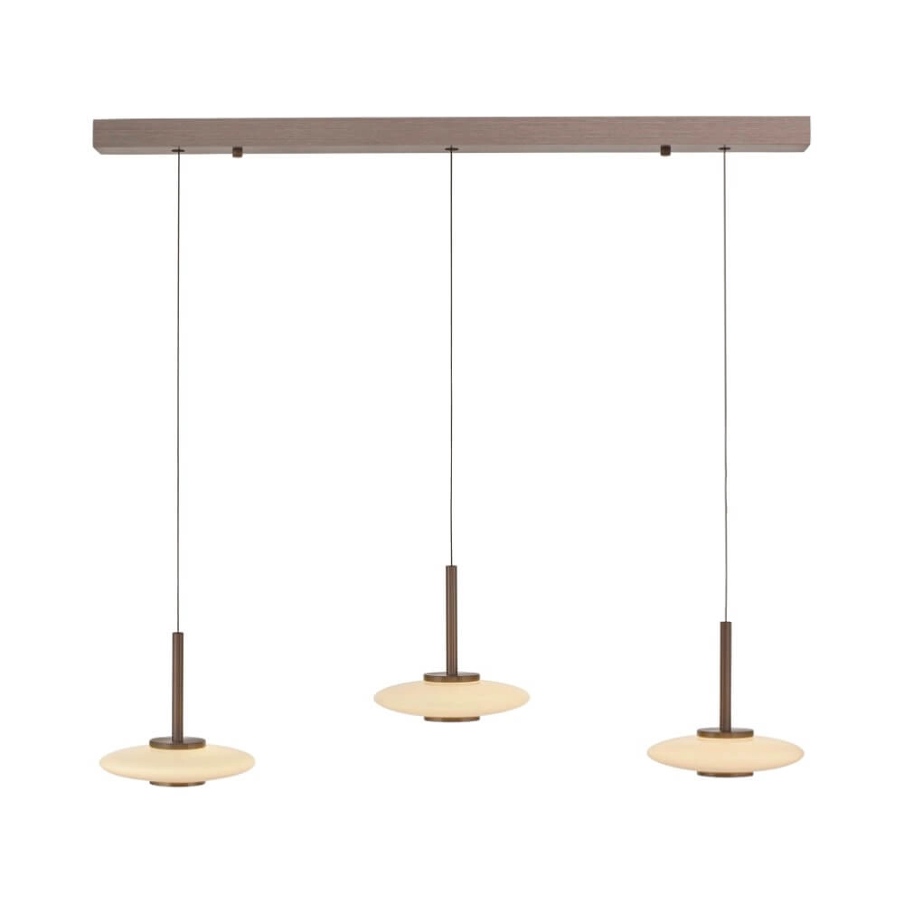 Hanging lamp 3-light Pure Vitrum designer brown Paul Neuhaus 4012248382639