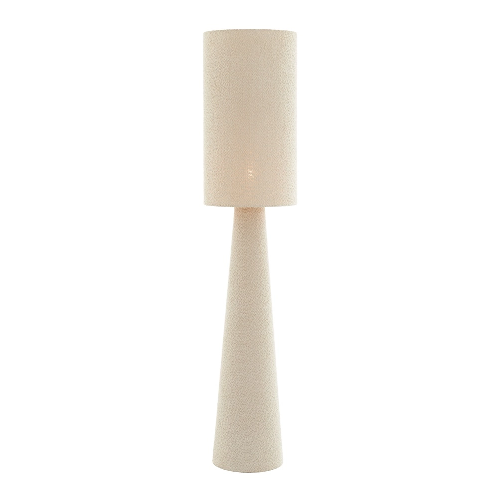 Floor lamp Micky Ø 38cm - bouclé - sand Light & Living 8717807761158