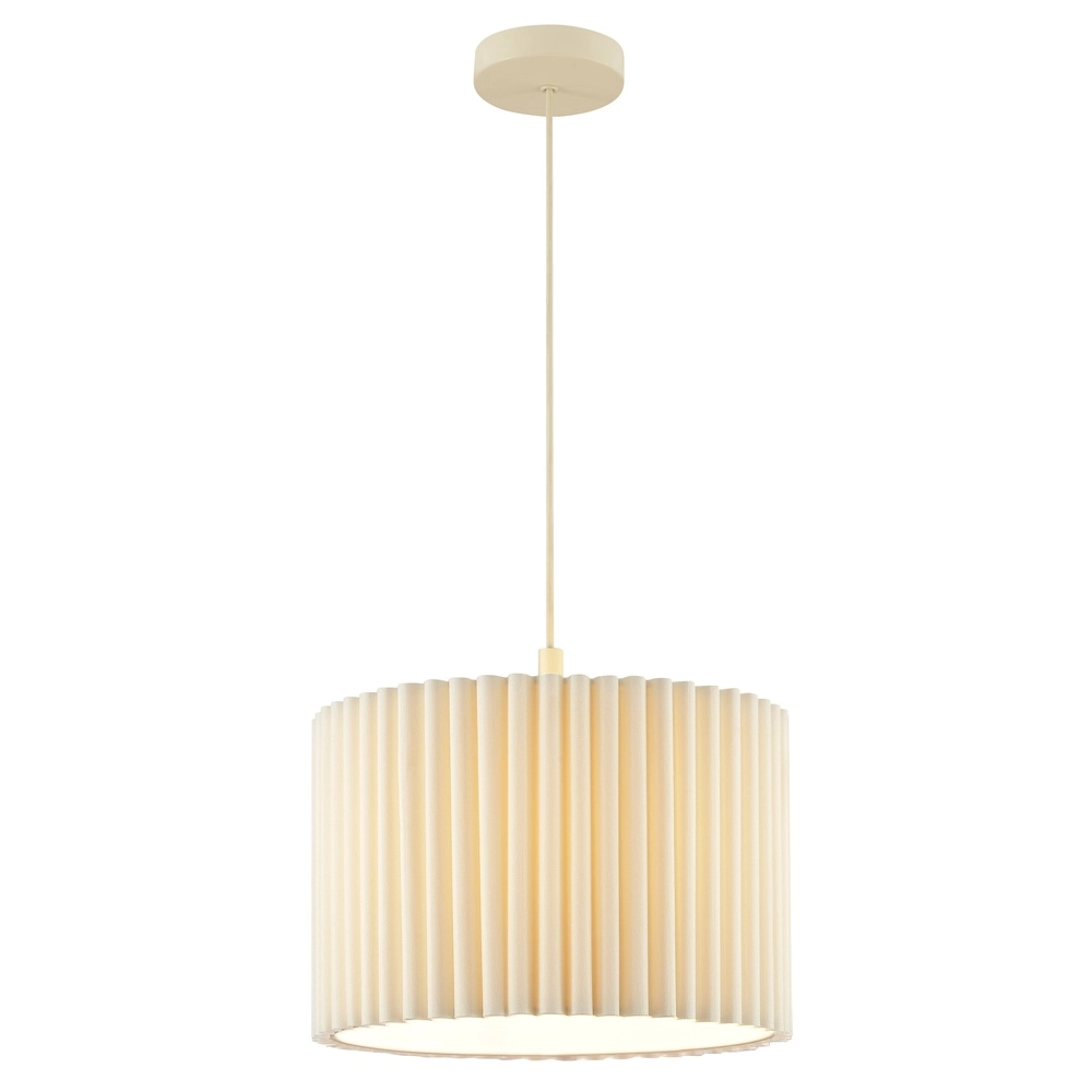 Japandi pendant lamp Velin Ø 35cm sand brown