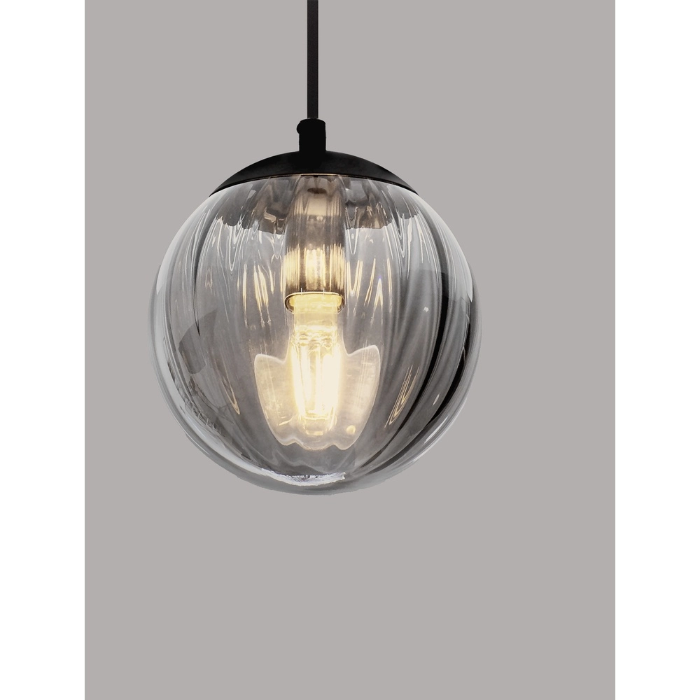 Pendant lamp Abbacus 1-light smoke glass Lyora 5212017461049