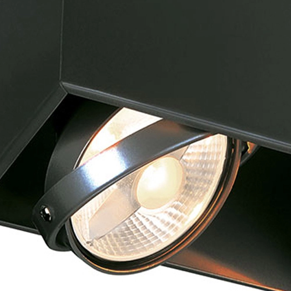 Ceiling spot Kardamod  Square 2-light black SLV 4024163149761