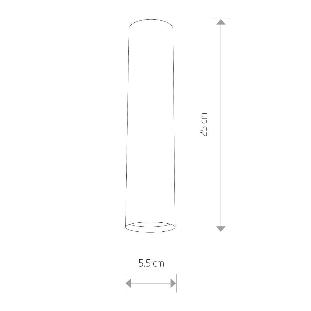 Surface-mounted spotlight Eye black Lyora 5903139683791