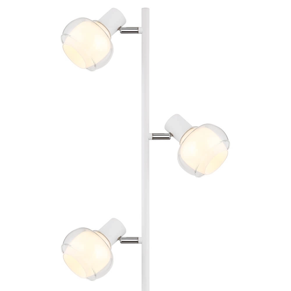 White floor lamp Tokki 3-light Globo 9007371455041