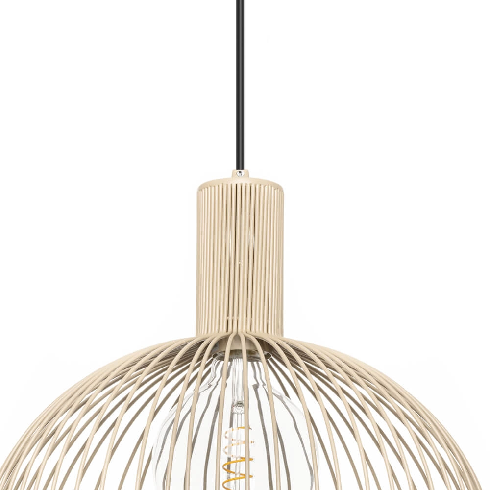Sand-colored pendant lamp Wire Sand Ø 40cm ETH 8720195307112