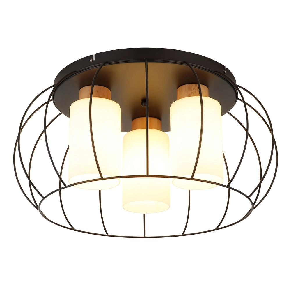Ceiling lamp Rowena 3-light black