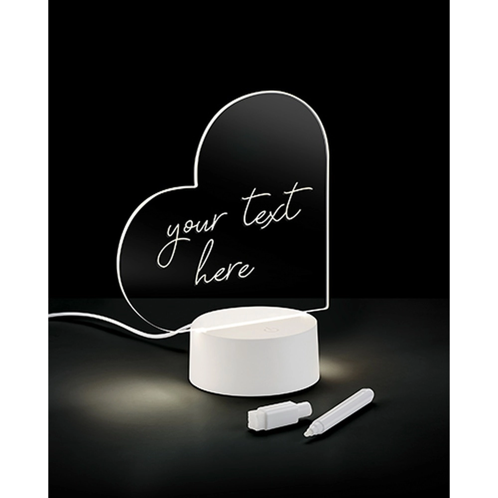 Table lamp Amour writable with marker