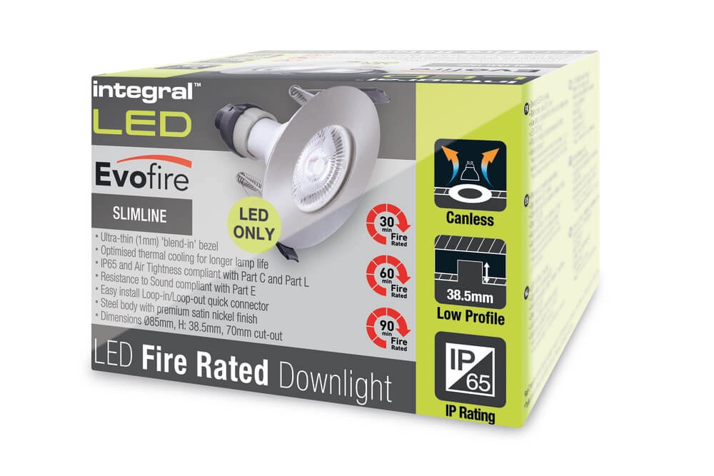 Stainless steel recessed spotlight EvoFire GU10 - round Lyora 5055788228387