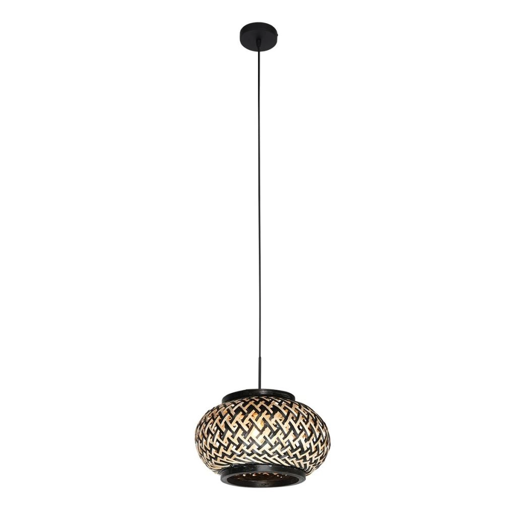 Pendant lamp Nox Light with bamboo shade Ø23cm Steinhauer 8712746183320