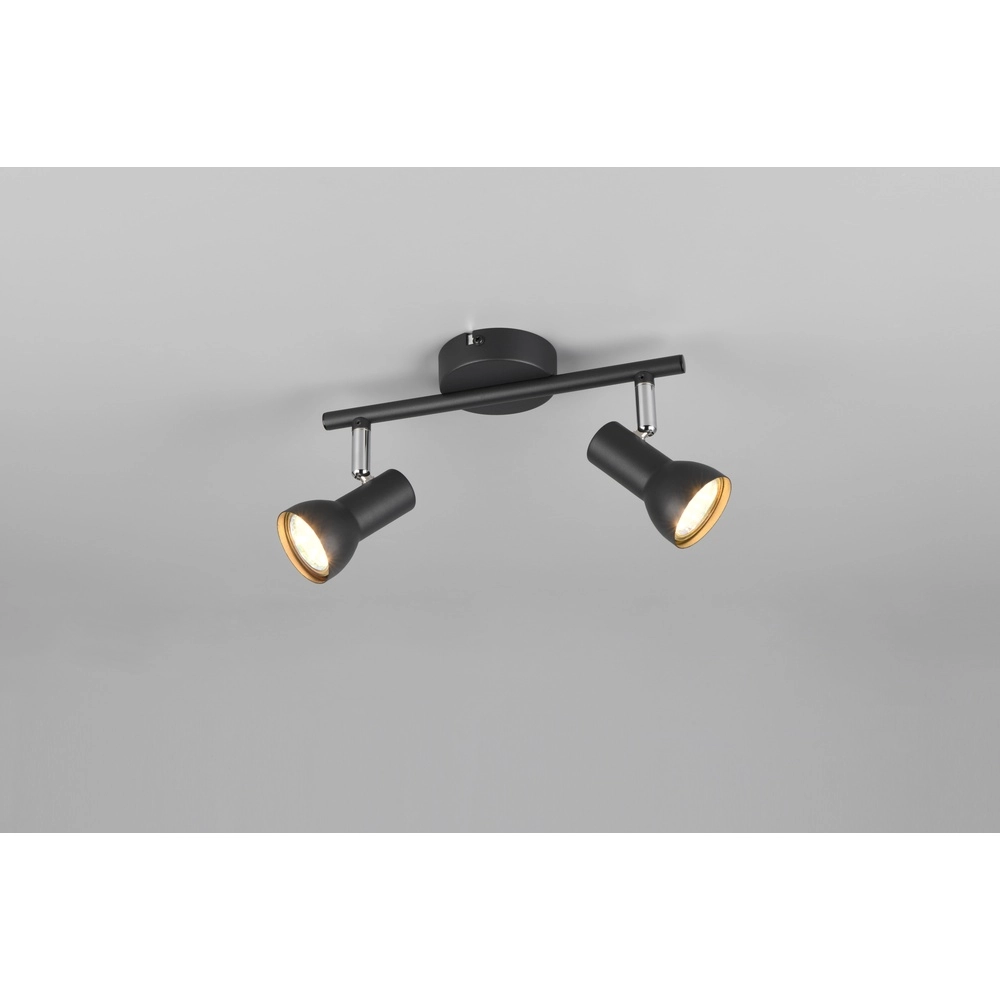 Ceiling lamp Cantar black 2-lights Trio 4017807615906