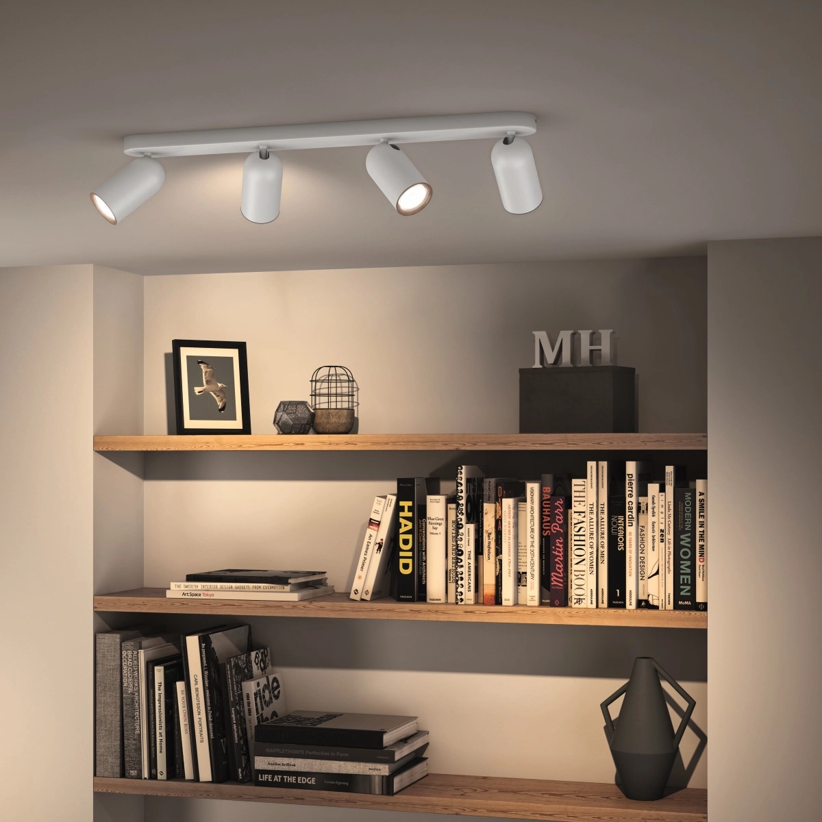 Lamp Pongee 4-light white Philips 8718696164853