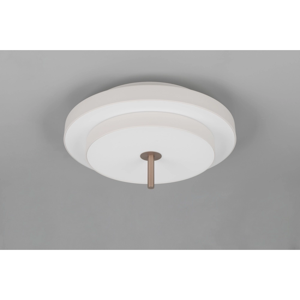 Modern ceiling lamp Keaton white Ø 40cm Trio 4017807653700