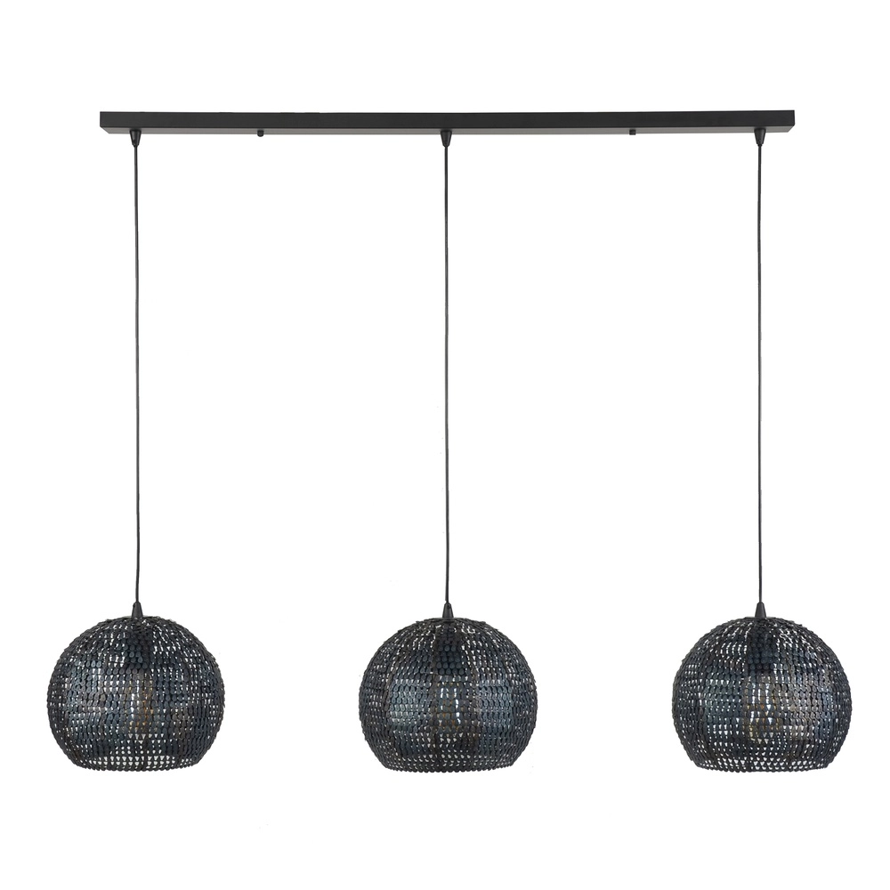 3L Scale Look Pendant Lamp Armor 3x Ø 26cm Lyora 8716803512894
