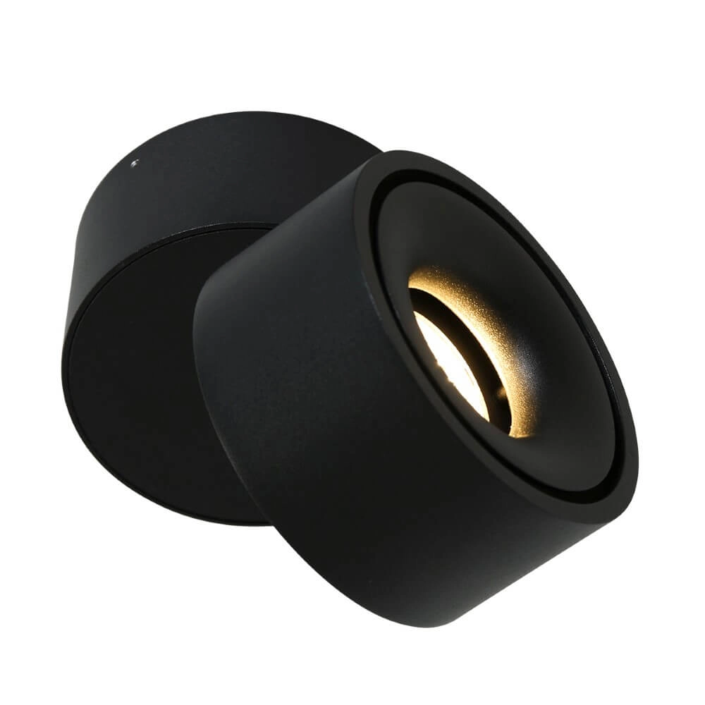Sleek surface-mounted spot Fez Black black Steinhauer 8712746132496