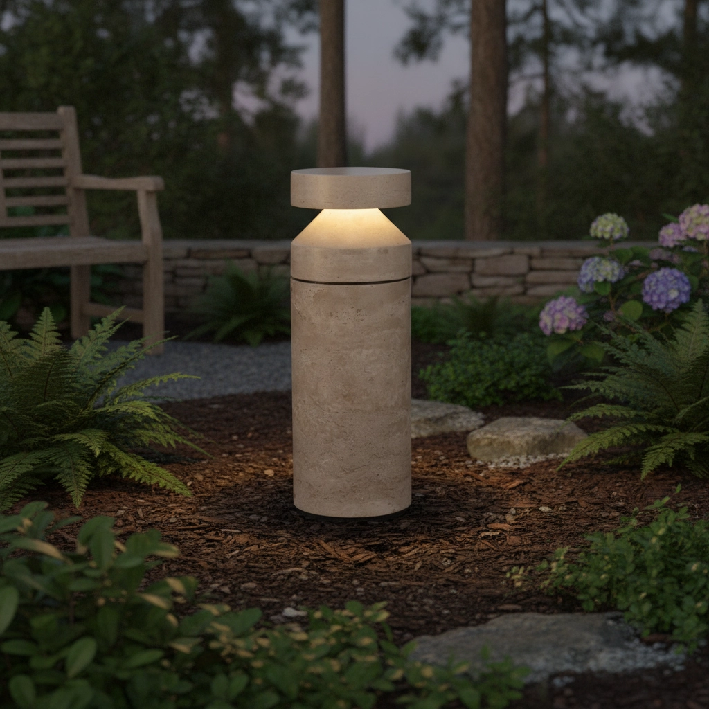 Garden lamp Balma marble