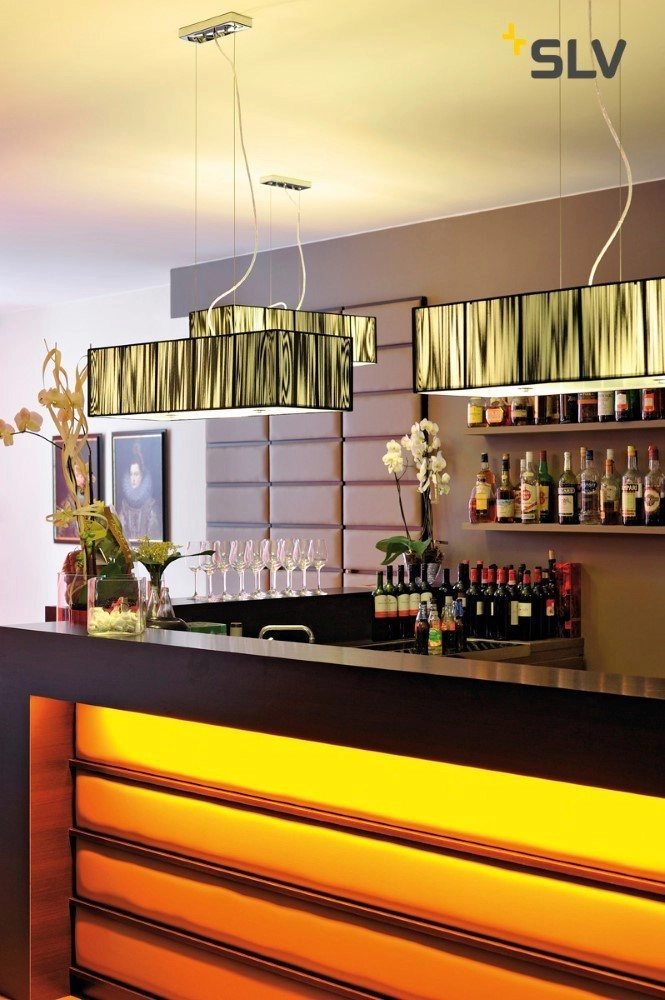 Pendant lamp design Q-Line dimmable 142cm black SLV 4024163196116