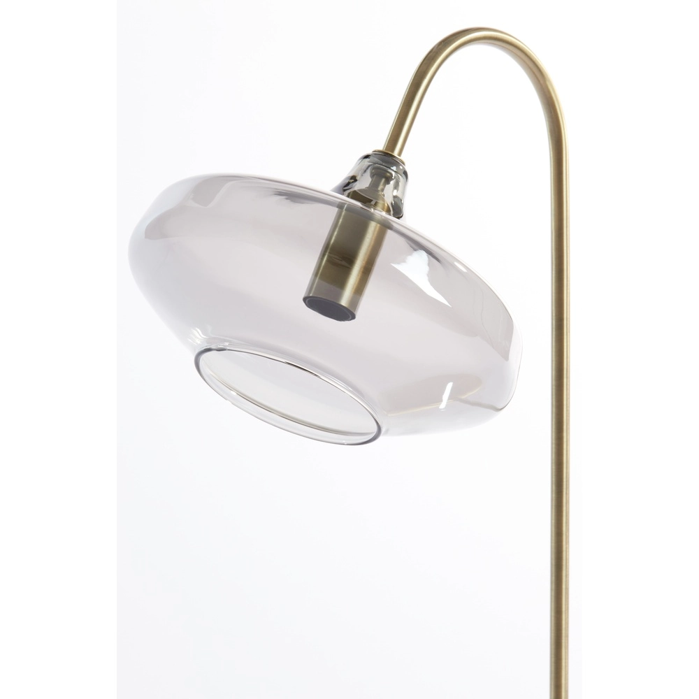 Glass desk lamp Solna brass mat Light & Living 8717807686628