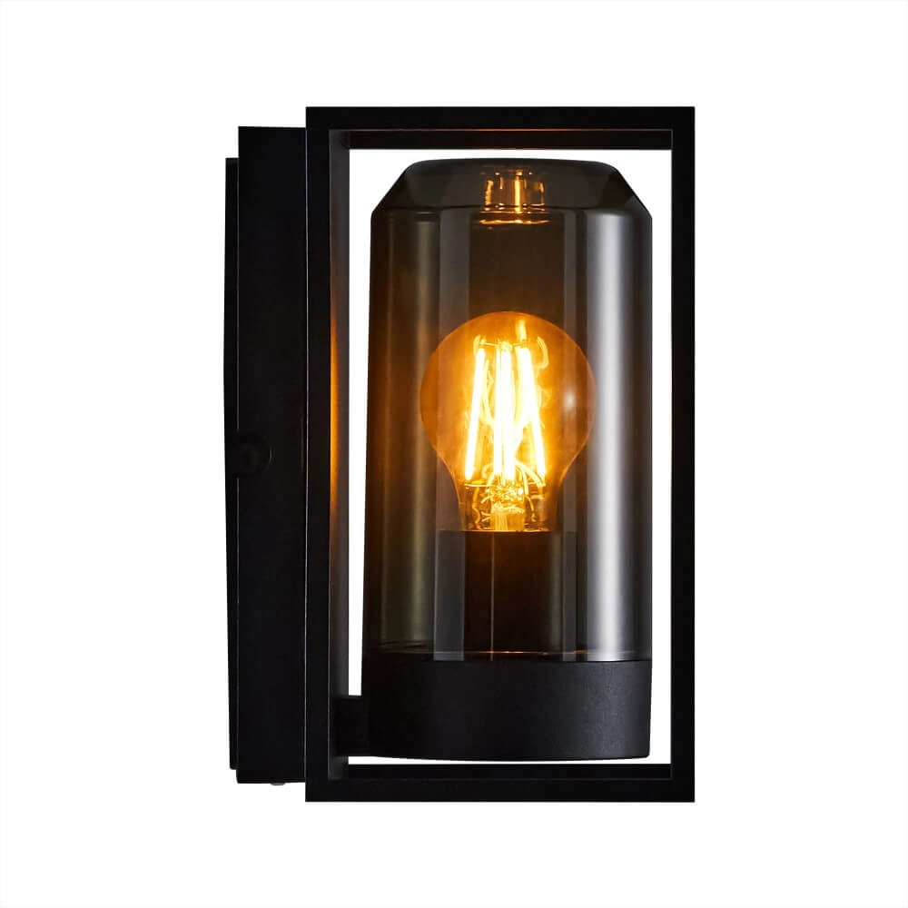 Black outdoor lamp Griffin with smoke window Nordlux 5704924010781
