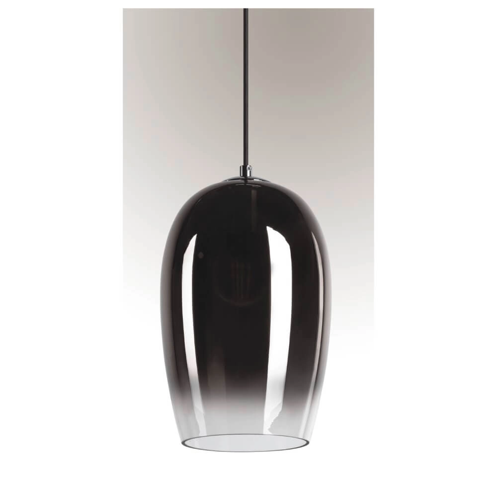 Glass pendant lamp Pantilo smoke glass - Ø 18cm SLV 4024163266420