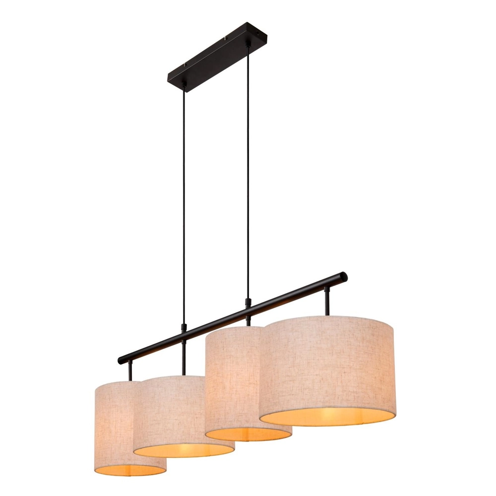 4-light pendant lamp Maya cream Lucide 5411212452573