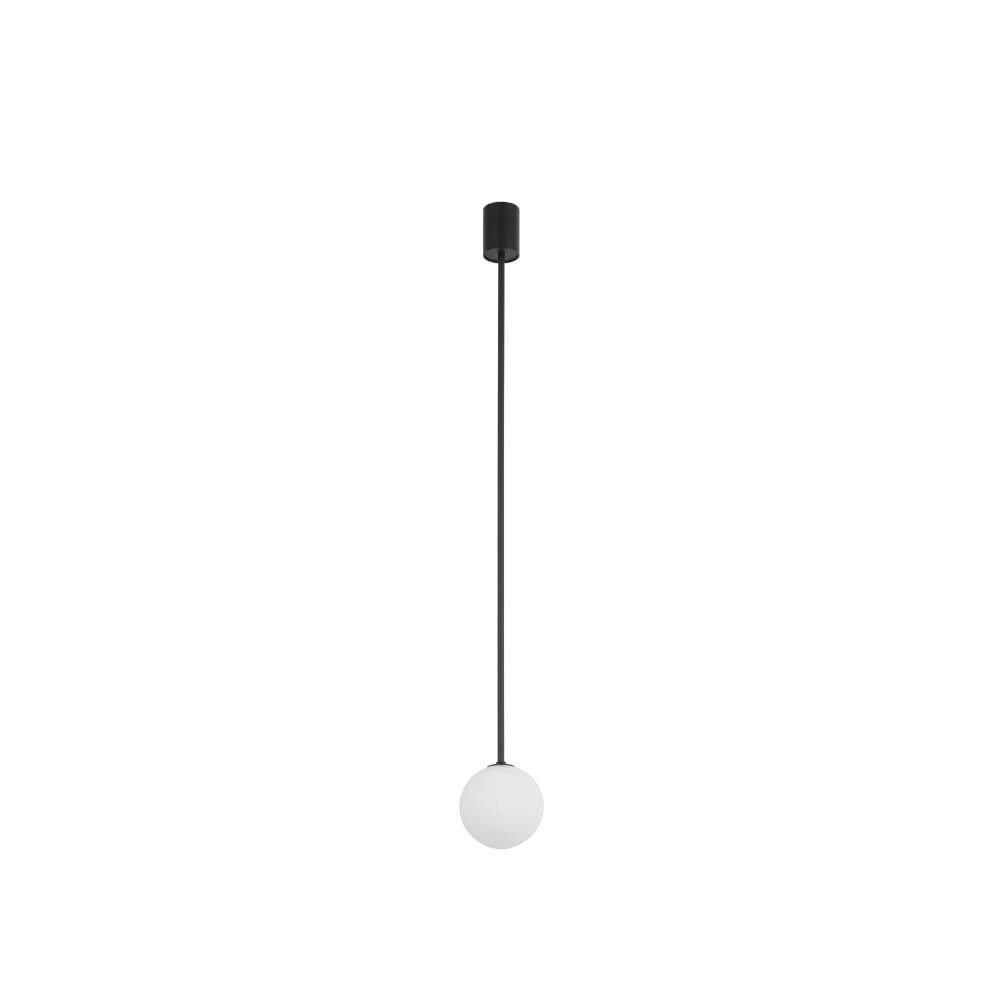 Glass ceiling lamp Kier M black - 96cm