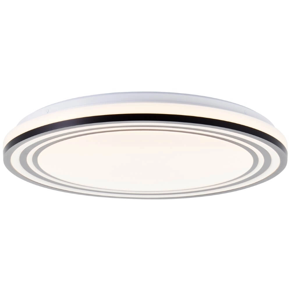 Black and white ceiling lamp Kobana Ø 49cm Brilliant 4004353426544