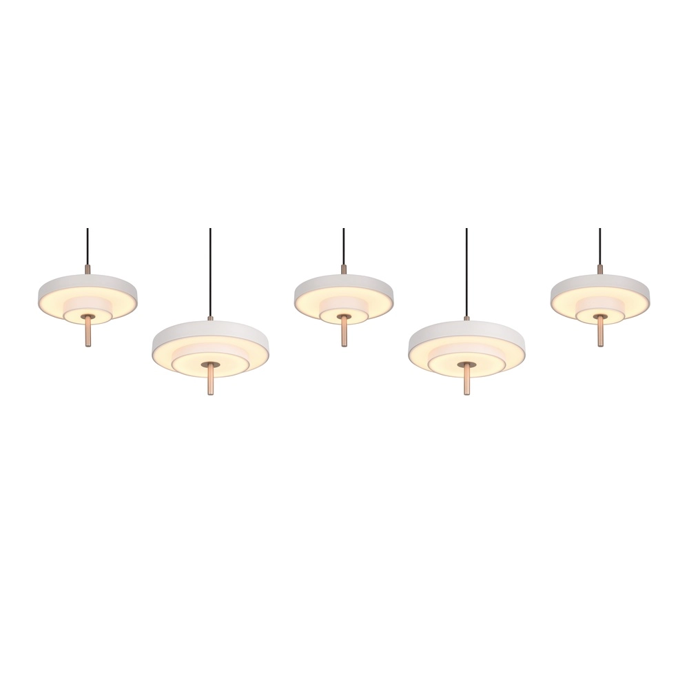 5-light pendant lamp Keaton white Trio 4017807655544