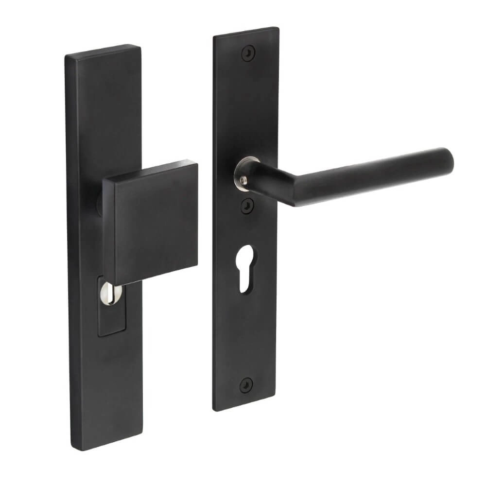 Front door fittings Vurano core pull protection PC 55mm straight black