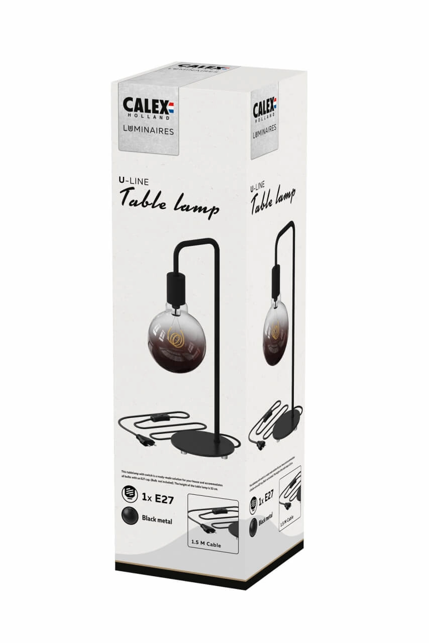 Black table lamp Calexa Circle 8712879147381