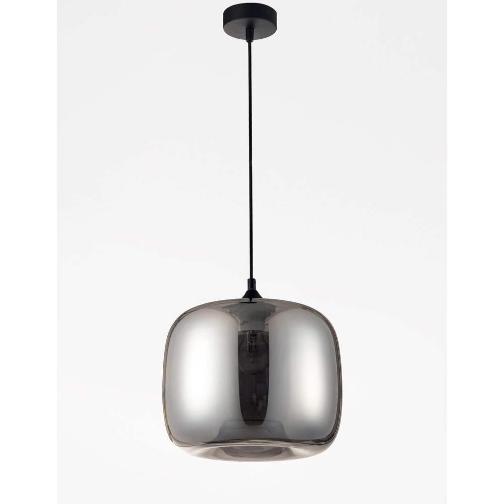 Pendant lamp Savaz chrome glass Ø 28 x 23cm Lyora 5212017421272