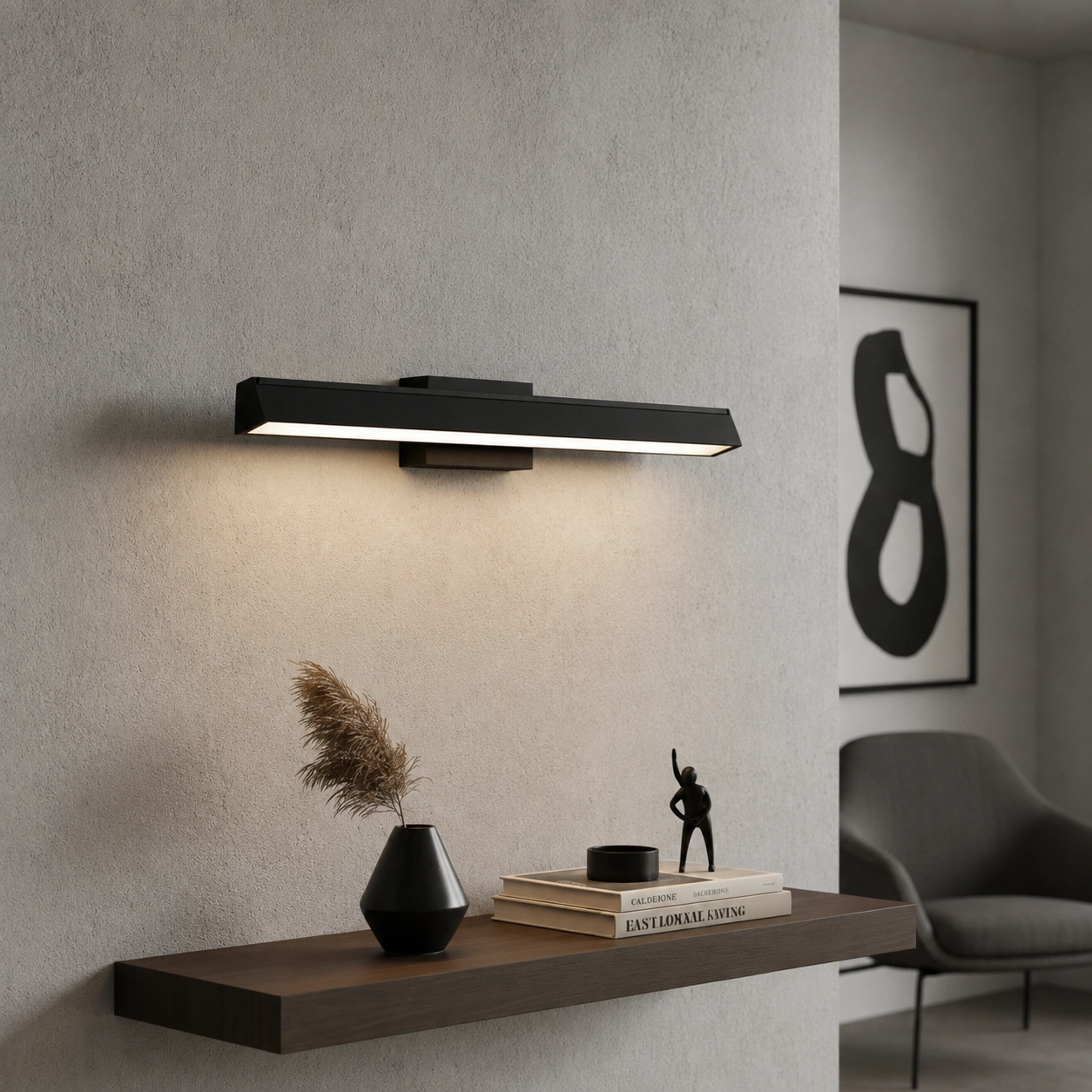 Black mirror lamp Rivera design