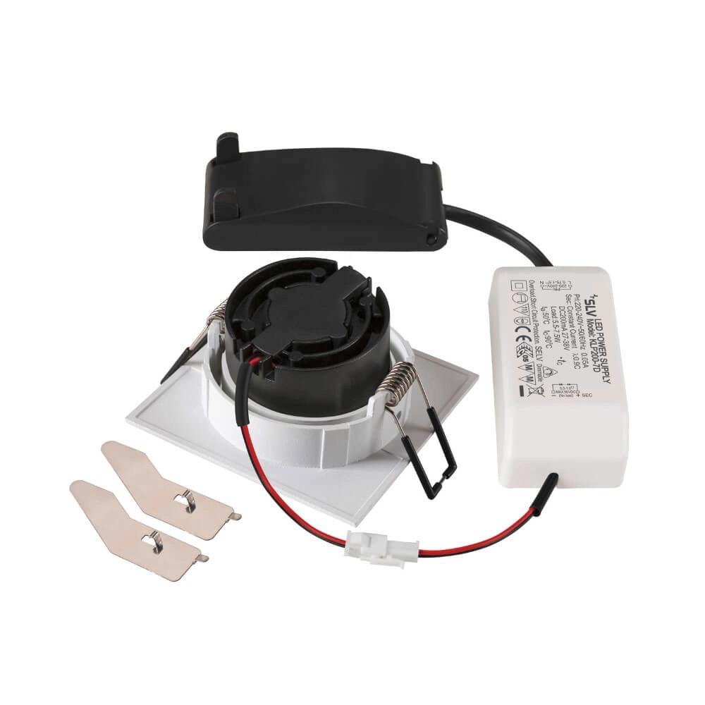 Square led spot New Tria 68 white - 3000K - 750lm - 38g SLV 4024163277709