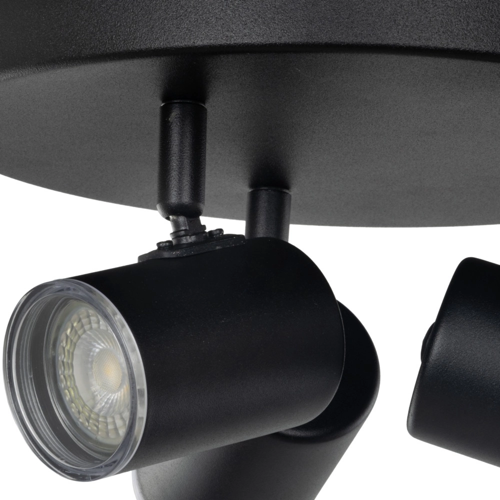 Surface-mounted spot Consuma 1 3-light round black Eglo 9008606355938