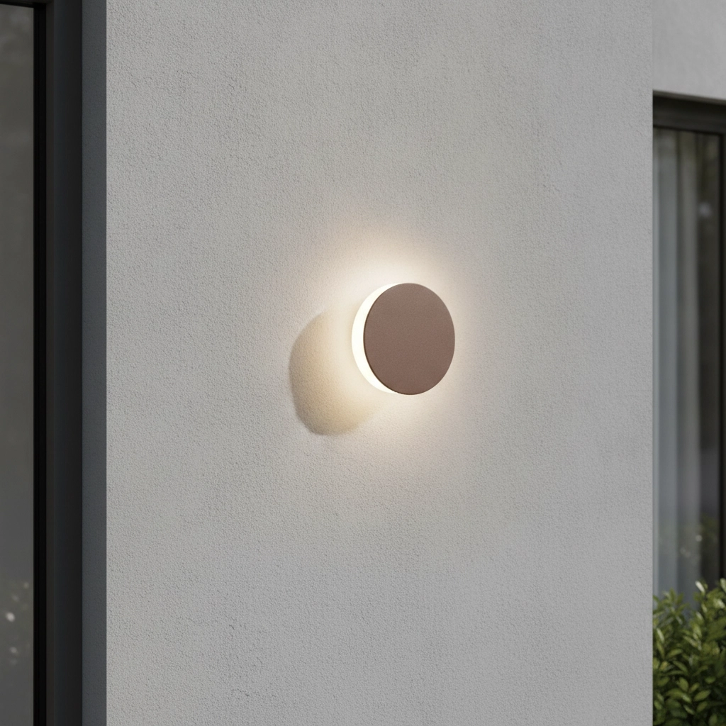 Design wall lamp Gong Rusty brown